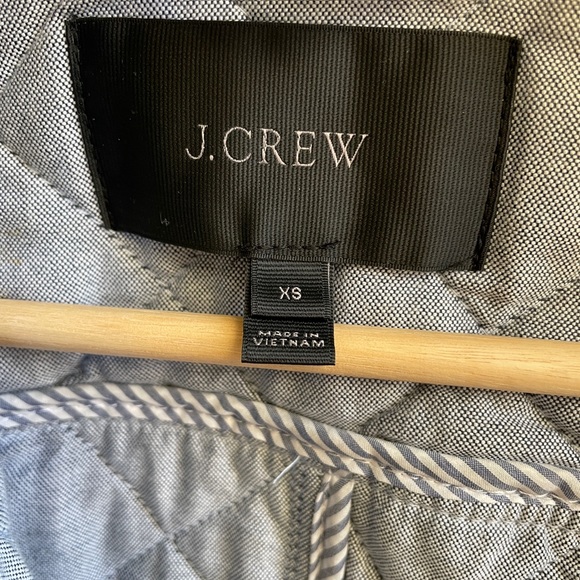 J. Crew Short Quilted Green Jacket Coat - Picture 8 of 10